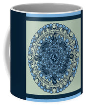 Rubino Blue Green Floral - Mug Mug Pixels Small (11 oz.)  