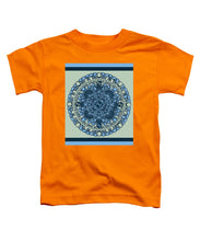 Rubino Blue Green Floral - Toddler T-Shirt Toddler T-Shirt Pixels Orange Small 