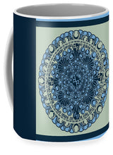 Rubino Blue Green Floral - Mug Mug Pixels Large (15 oz.)  