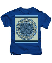 Rubino Blue Green Floral - Kids T-Shirt Kids T-Shirt Pixels Royal Small 