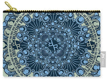 Rubino Blue Green Floral - Carry-All Pouch Carry-All Pouch Pixels Small (6" x 4")  