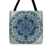 Rubino Blue Green Floral - Tote Bag Tote Bag Pixels 16" x 16"  