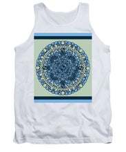 Rubino Blue Green Floral - Tank Top Tank Top Pixels White Small 