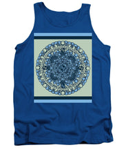 Rubino Blue Green Floral - Tank Top Tank Top Pixels Royal Small 
