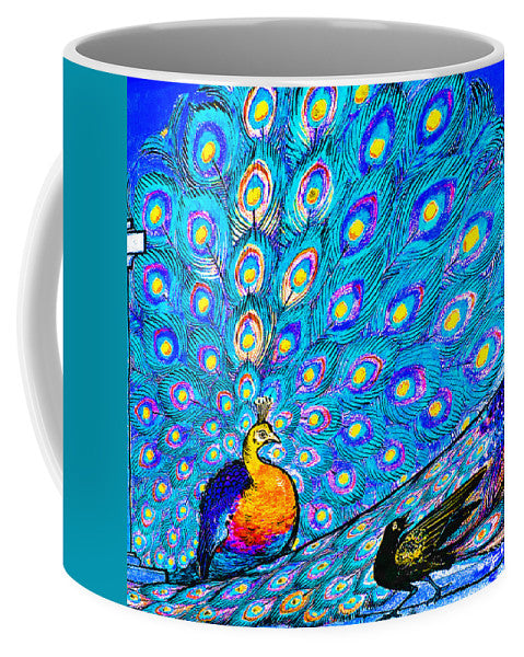 Blue Peacock                                 - Mug