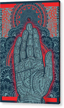 Rubino Blue Zen Namaste Hand - Acrylic Print Acrylic Print Pixels 6.625" x 10.000" Hanging Wire 