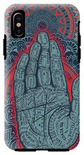 Rubino Blue Zen Namaste Hand - Phone Case Phone Case Pixels IPhone X Tough Case  