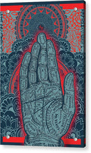 Rubino Blue Zen Namaste Hand - Acrylic Print Acrylic Print Pixels 6.625" x 10.000" Aluminum Mounting Posts 