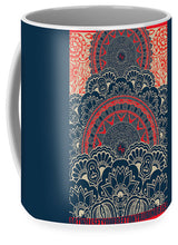 Rubino Blue Zen Namaste - Mug Mug Pixels Large (15 oz.)  
