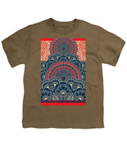 Rubino Blue Zen Namaste - Youth T-Shirt Youth T-Shirt Pixels Safari Green Small 