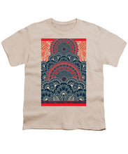 Rubino Blue Zen Namaste - Youth T-Shirt Youth T-Shirt Pixels Cream Small 