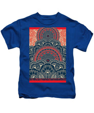 Rubino Blue Zen Namaste - Kids T-Shirt Kids T-Shirt Pixels Royal Small 