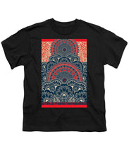 Rubino Blue Zen Namaste - Youth T-Shirt Youth T-Shirt Pixels Black Small 
