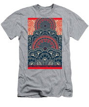 Rubino Blue Zen Namaste - Men's T-Shirt (Athletic Fit) Men's T-Shirt (Athletic Fit) Pixels Heather Small 