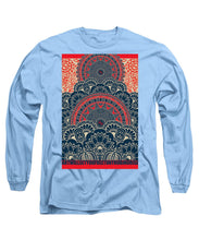 Rubino Blue Zen Namaste - Long Sleeve T-Shirt Long Sleeve T-Shirt Pixels Carolina Blue Small 