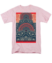 Rubino Blue Zen Namaste - Men's T-Shirt  (Regular Fit) Men's T-Shirt (Regular Fit) Pixels Pink Small 
