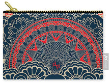 Rubino Blue Zen Namaste - Carry-All Pouch Carry-All Pouch Pixels Small (6" x 4")  