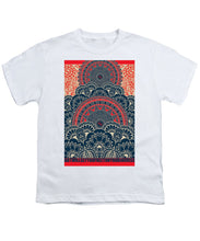 Rubino Blue Zen Namaste - Youth T-Shirt Youth T-Shirt Pixels White Small 