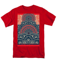 Rubino Blue Zen Namaste - Men's T-Shirt  (Regular Fit) Men's T-Shirt (Regular Fit) Pixels Red Small 