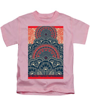 Rubino Blue Zen Namaste - Kids T-Shirt Kids T-Shirt Pixels Pink Small 