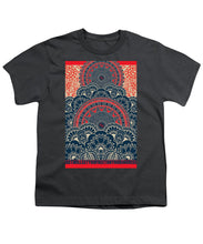 Rubino Blue Zen Namaste - Youth T-Shirt Youth T-Shirt Pixels Charcoal Small 