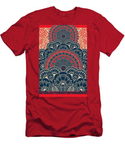 Rubino Blue Zen Namaste - Men's T-Shirt (Athletic Fit) Men's T-Shirt (Athletic Fit) Pixels Red Small 