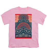 Rubino Blue Zen Namaste - Youth T-Shirt Youth T-Shirt Pixels Pink Small 