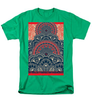 Rubino Blue Zen Namaste - Men's T-Shirt  (Regular Fit) Men's T-Shirt (Regular Fit) Pixels Kelly Green Small 
