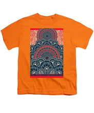 Rubino Blue Zen Namaste - Youth T-Shirt Youth T-Shirt Pixels Orange Small 