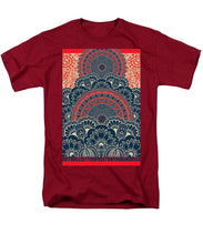 Rubino Blue Zen Namaste - Men's T-Shirt  (Regular Fit) Men's T-Shirt (Regular Fit) Pixels Cardinal Small 