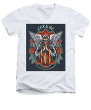 Rubino Brand Endure Social Distancing Pandemic Social Distancing Virus  - Men's V-Neck T-Shirt