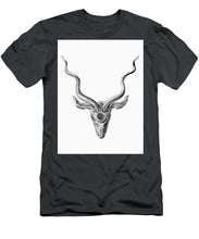 Rubino Buck Horns - Men's T-Shirt (Athletic Fit) Men's T-Shirt (Athletic Fit) Pixels Charcoal Small 