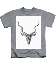 Rubino Buck Horns - Kids T-Shirt Kids T-Shirt Pixels Heather Small 
