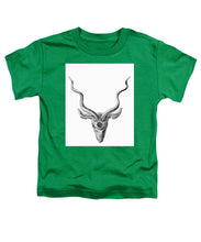 Rubino Buck Horns - Toddler T-Shirt Toddler T-Shirt Pixels Kelly Green Small 