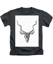 Rubino Buck Horns - Kids T-Shirt Kids T-Shirt Pixels Charcoal Small 