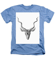 Rubino Buck Horns - Heathers T-Shirt Heathers T-Shirt Pixels Light Blue Small 