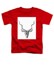 Rubino Buck Horns - Toddler T-Shirt Toddler T-Shirt Pixels Red Small 