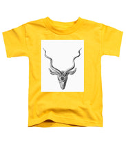 Rubino Buck Horns - Toddler T-Shirt Toddler T-Shirt Pixels Yellow Small 