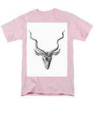 Rubino Buck Horns - Men's T-Shirt  (Regular Fit) Men's T-Shirt (Regular Fit) Pixels Pink Small 