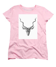 Rubino Buck Horns - Women's T-Shirt (Standard Fit) Women's T-Shirt (Standard Fit) Pixels Pink Small 