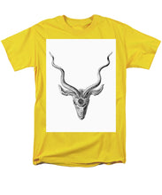 Rubino Buck Horns - Men's T-Shirt  (Regular Fit) Men's T-Shirt (Regular Fit) Pixels Yellow Small 