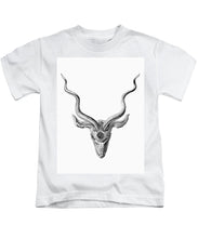 Rubino Buck Horns - Kids T-Shirt Kids T-Shirt Pixels White Small 