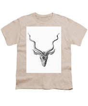 Rubino Buck Horns - Youth T-Shirt Youth T-Shirt Pixels Cream Small 