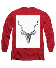 Rubino Buck Horns - Long Sleeve T-Shirt Long Sleeve T-Shirt Pixels Red Small 