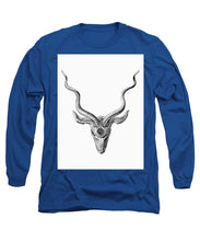 Rubino Buck Horns - Long Sleeve T-Shirt Long Sleeve T-Shirt Pixels Royal Small 