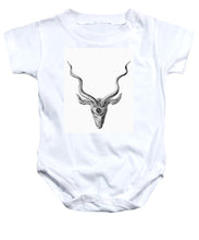 Rubino Buck Horns - Baby Onesie Baby Onesie Pixels White Small 