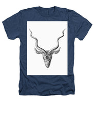 Rubino Buck Horns - Heathers T-Shirt Heathers T-Shirt Pixels Navy Small 