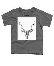 Rubino Buck Horns - Toddler T-Shirt Toddler T-Shirt Pixels Charcoal Small 