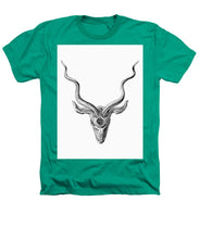 Rubino Buck Horns - Heathers T-Shirt Heathers T-Shirt Pixels Kelly Green Small 