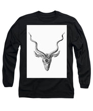 Rubino Buck Horns - Long Sleeve T-Shirt Long Sleeve T-Shirt Pixels Black Small 